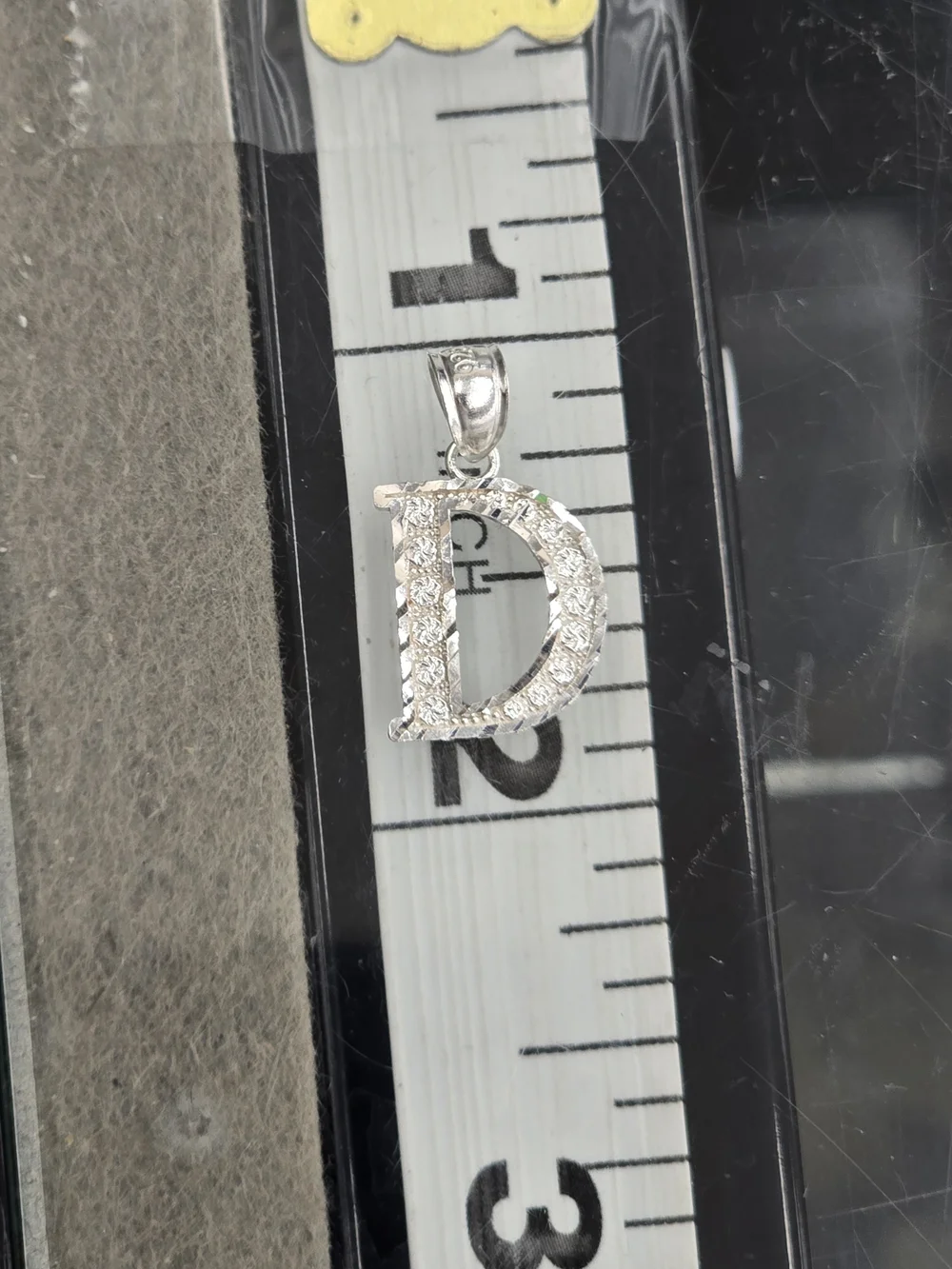 925 Sterling Silver Letter D Pendant